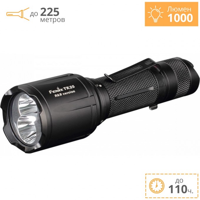 Фонарь FENIX TK25 R&B XP-G2 (S3) TK25RB Фонарь FENIX TK25 R&B XP-G2 (S3) TK25RB