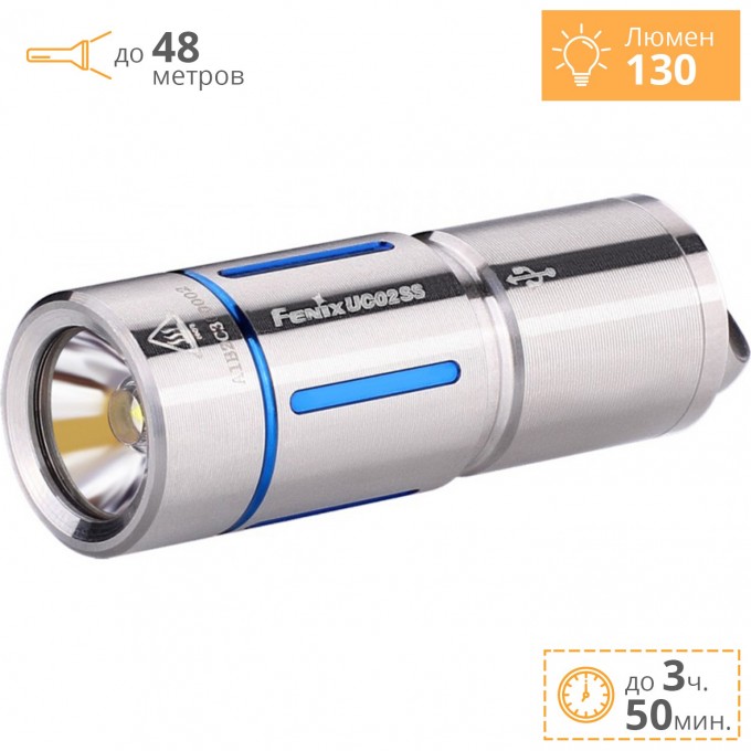Фонарь FENIX UC02SS UC02SSblue Фонарь FENIX UC02SS UC02SSblue