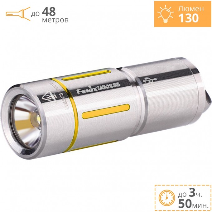 Фонарь FENIX UC02SS UC02SSgold Фонарь FENIX UC02SS UC02SSgold